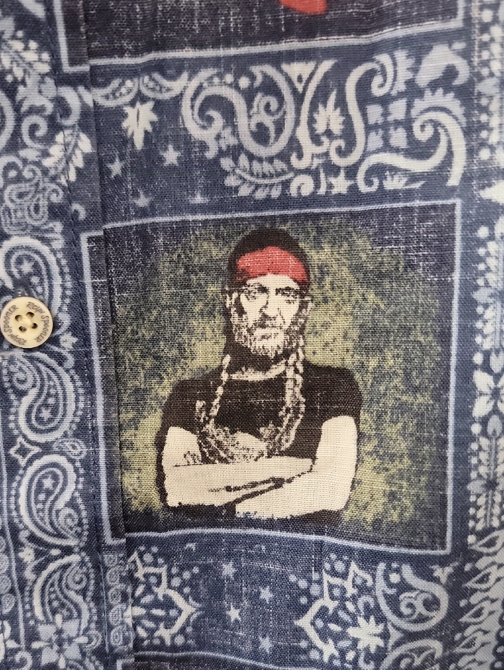 reyn spooner x Willie Nelson Americana Print Short-Sleeve Button-Down Shirt - Picture 4 of 16